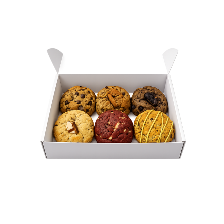 Caja de 6 Cookies Personalizadas Artesanas | Elige tus sabores