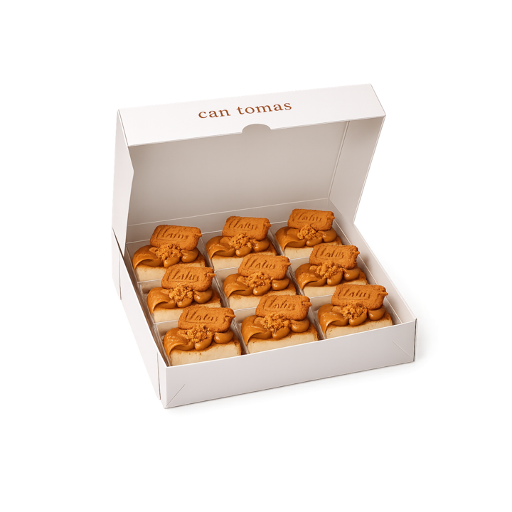 Caja de 9 Porciones de Pastel de Queso Lotus | Can Tomàs