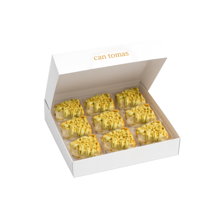 Caja de 9 Porciones de Pastel de Queso de Pistacho | Can Tomàs