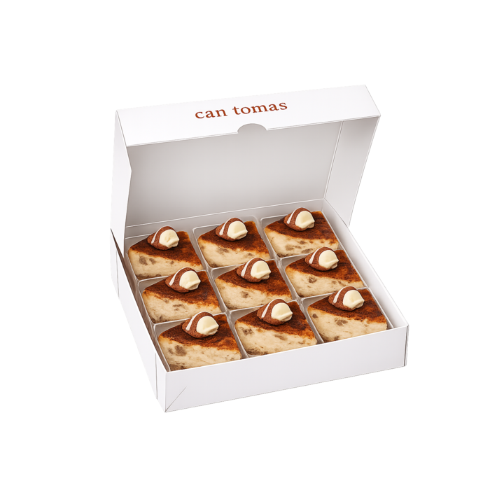 Caja 9 Porciones de Pastel de Queso Kinder | Can Tomàs